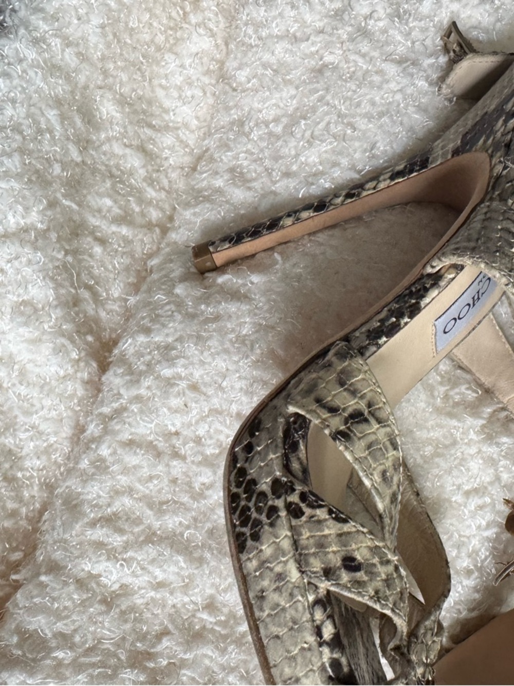Jimmy Choo Nina Python Heels - Picture 6 of 10